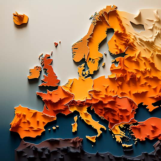 Temperature increase in Europe double the rest of the planet